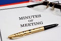 Minutes of the meetingÃ¢â¬âa document recording the event, fact and agreement of the meeting. The Protocol contains a verbatim