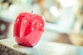 45 Minutes - Red Kitchen Egg Timer In Apple Shape Royalty Free Stock Photo