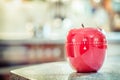 35 Minutes - Red Kitchen Egg Timer In Apple Shape Royalty Free Stock Photo