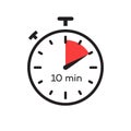 10 minutes timer symbol color style