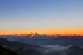 Minya Konka Mountains Sunrise Royalty Free Stock Photo