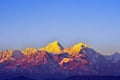 Minya Konka Mountains Sunrise Royalty Free Stock Photo