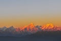 Minya Konka Sunrise with sea of clouds