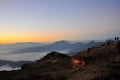 Minya Konka Sunrise with sea of clouds