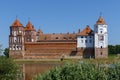 Mir, Belarus - June 30, 2024: Mir Castle Complex is a UNESCO World Heritage site in Mir town. Royalty Free Stock Photo