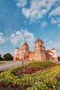 Mir, Belarus. Mir Castle Complex In Sunny Summer Day. Architectural Ensemble Of Feudalism Royalty Free Stock Photo