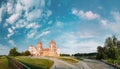 Mir, Belarus. Mir Castle Complex On Blue Sunny Sunset Sky Background Royalty Free Stock Photo