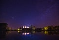Mir, Belarus. Scenic Night View Of Mir Castle Complex