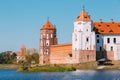 Mir, Belarus. View Of Mir Castle Complex, Ancient Monument, Unes Royalty Free Stock Photo