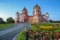 Mir Castle Belarus. Evening