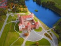 Mir Castle Complex, Belarus, Europe. Aerial view