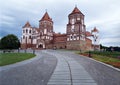 Mir Castle Complex is a UNESCO World Heritage site in Mir town, Belarus Royalty Free Stock Photo