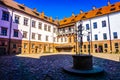 Mir Castle Complex Well Royalty Free Stock Photo