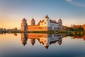 Mir castle in the sunsetlight Royalty Free Stock Photo