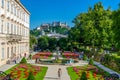 Mirabel flowering gardens at Salzburg Royalty Free Stock Photo