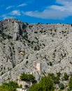 Mirabela Castle in Omis in Croatia Royalty Free Stock Photo