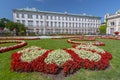 Mirabell Gardens and Mirabell Palace, Salzburg Austria. Royalty Free Stock Photo
