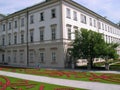 The Mirabell Gardens and the Schloss Mirabell in the centre of Salzburg in Austria