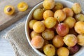 Mirabelle plums Royalty Free Stock Photo