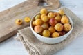 Mirabelle plums Royalty Free Stock Photo