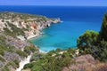 Mirabello beach at Crete island, Greece Royalty Free Stock Photo