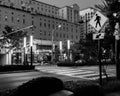 Miracle mile, coral gables, miami in black and white