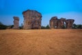 Miracle monument Stonehenge of Thailand with the blue sky