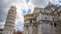 Miracle Square, Cathedral Duomo and Leaning Tower of Pisa, Tuscany, Italy Royalty Free Stock Photo