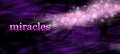 Miracles background website banner