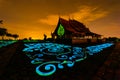 Miraculous Temple Sirindhorn Wararam Phu Prao in Ubon Ratchathani Province, Thailand