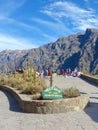 Mirador Cruz del Condor in Colca Canyon, Peru Royalty Free Stock Photo