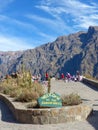 Mirador Cruz del Condor in Colca Canyon, Peru Royalty Free Stock Photo