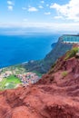 Mirador de Abrante overlooking Agulo village at La Gomera, Canary Islands, Spain