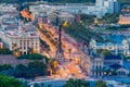 Mirador de Colom at evening, Barcelona, Spain Royalty Free Stock Photo