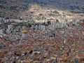 Mirador Killi Killi, the view of the center of La Paz, Bolivia