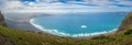 Mirador Rincon de Haria, view on the dramatic northern coastline of the Canary island Lanzarote