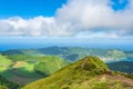 Miradouro da Boca do Inferno overlooking the lakes of Sete Cidades, island Sao Miguel, Azores Royalty Free Stock Photo