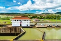 Miraflores Locks on the Panama Canal Royalty Free Stock Photo