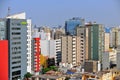 miraflores peru-city of modern buildings,skyscrapers with blue sky