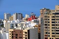 miraflores peru-city of modern buildings,skyscrapers with blue sky