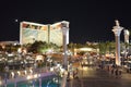 The Mirage Hotel and Casino, The Venetian, night, metropolitan area, city, mixed use