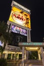 The Mirage Hotel sign featuring the Beatles Love Show in Las Veg