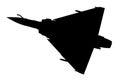 Mirage 2000 jet, silhouette france, french air force, jet, mirage