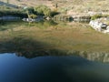 Mirage in lake. El Torcal de Antequera, Malaga, Andalusia, Spain