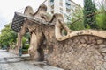 Miralles Gate (Finca Miralles) in Barcelona Royalty Free Stock Photo