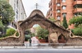 Miralles Gate (Finca Miralles) in Barcelona Royalty Free Stock Photo