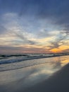 Miramar Beach, Florida sunset over Gulf of Mexico Royalty Free Stock Photo