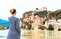 Miravet village and Ebro river Royalty Free Stock Photo