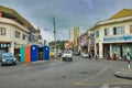 Miri old and historic shoplots. Royalty Free Stock Photo