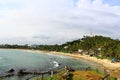Mirissa beach and an observation deck on the cliff, Sri Lanka